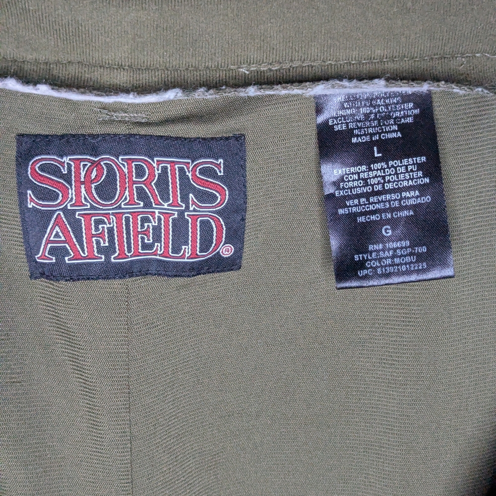 Sports Afield Pants Men’s Large Camo Cargo Hunting Realtree Style Lined Outdoor - Picture 11 of 13